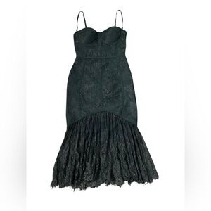 Twelfth Love, green holiday, body con dress, small